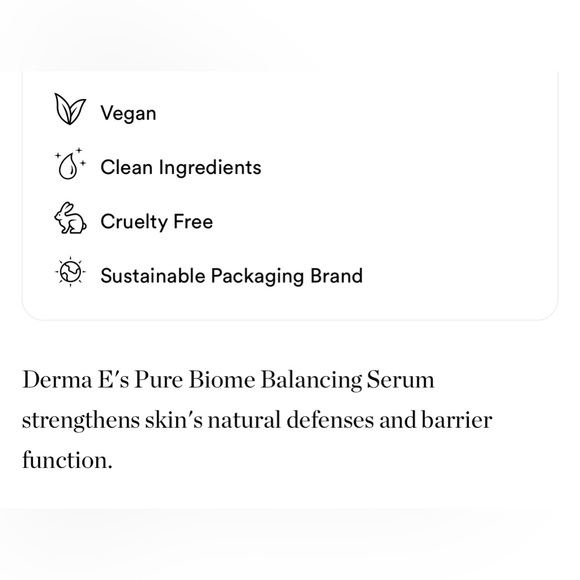 $10❤️‍🔥 LAST 1! Derma E Pure Biome Balancing Serum 💧 NEW IN BOX Cica Redness - Picture 5 of 7
